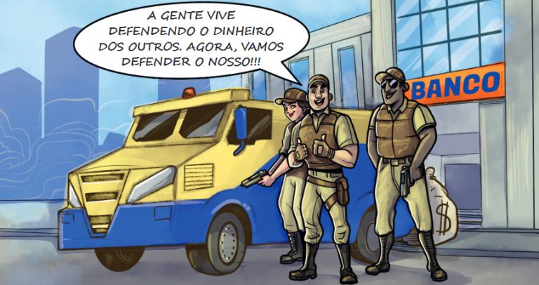 Campanha salarial do carro-forte O SindForte já protocolou nossa pauta de reivindicações na entidade patronal. A pauta, aprovada por assembleias em todo o Estado, tem como principais itens aumento real de salário, Participação nos Lucros das empresas (PLR ou PPR) para todos e fim do teto para aplicação do reajuste salarial no setor operacional e administrativo.