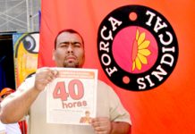 SindForte nas ruas pela redução da jornada para 40 horas