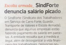 Jornal repercute denúncia do SindForte
