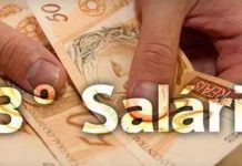 Começa o pagamento do 13º. Primeira parcela sai até o dia 30