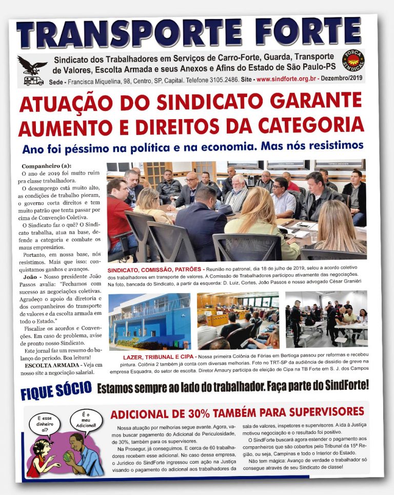 Jornal faz balanço e indica reivindicações