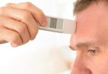 Usamos medidor de temperatura pra atender na sede SP e subsede Campinas