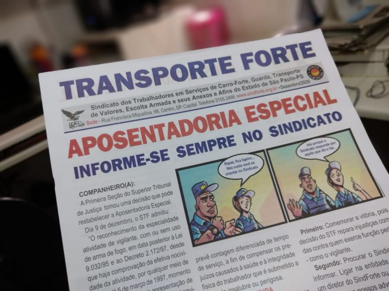 Boletim do Sindicato esclarece sobre aposentadoria especial