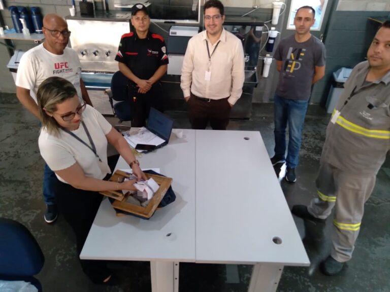 ELEITA A NOVA CIPA NA TB FORTE BASE SOROCABA. SINDFORTE ACOMPANHOU