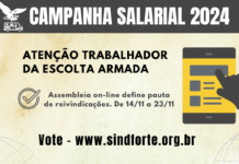 Trabalhador em Escolta Armada faz assembleia online