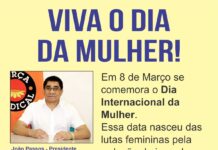 SINDICATO SAÚDA O DIA DA MULHER