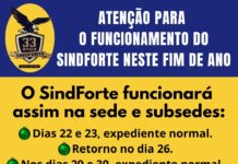 ATENÇÃO PARA O FUNCIONAMENTO DO SINDICATO NESTE FINAL DE ANO