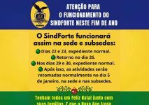 ATENÇÃO PARA O FUNCIONAMENTO DO SINDICATO NESTE FINAL DE ANO