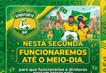 NOSSO EXPEDIENTE DA SEGUNDA-FEIRA IRÁ ATÉ O MEIO-DIA