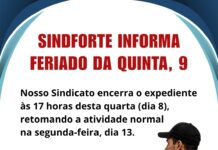 EXPEDIENTE DO FERIADO DE 9 DE JULHO
